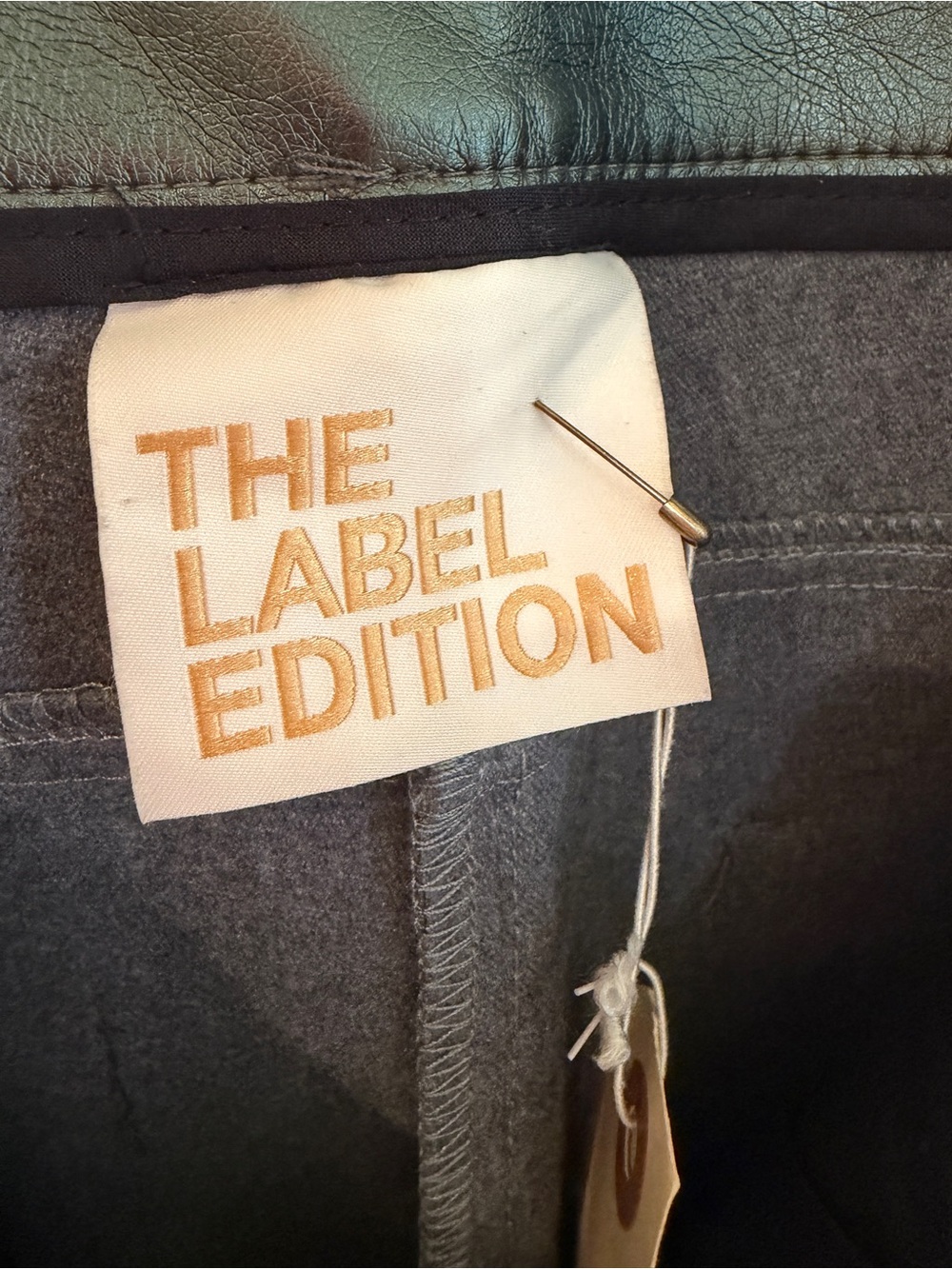 The Label Edition Marlon pants in metallic green